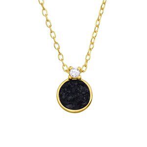 14K Gold Vermeil Druzy Stone Necklace
